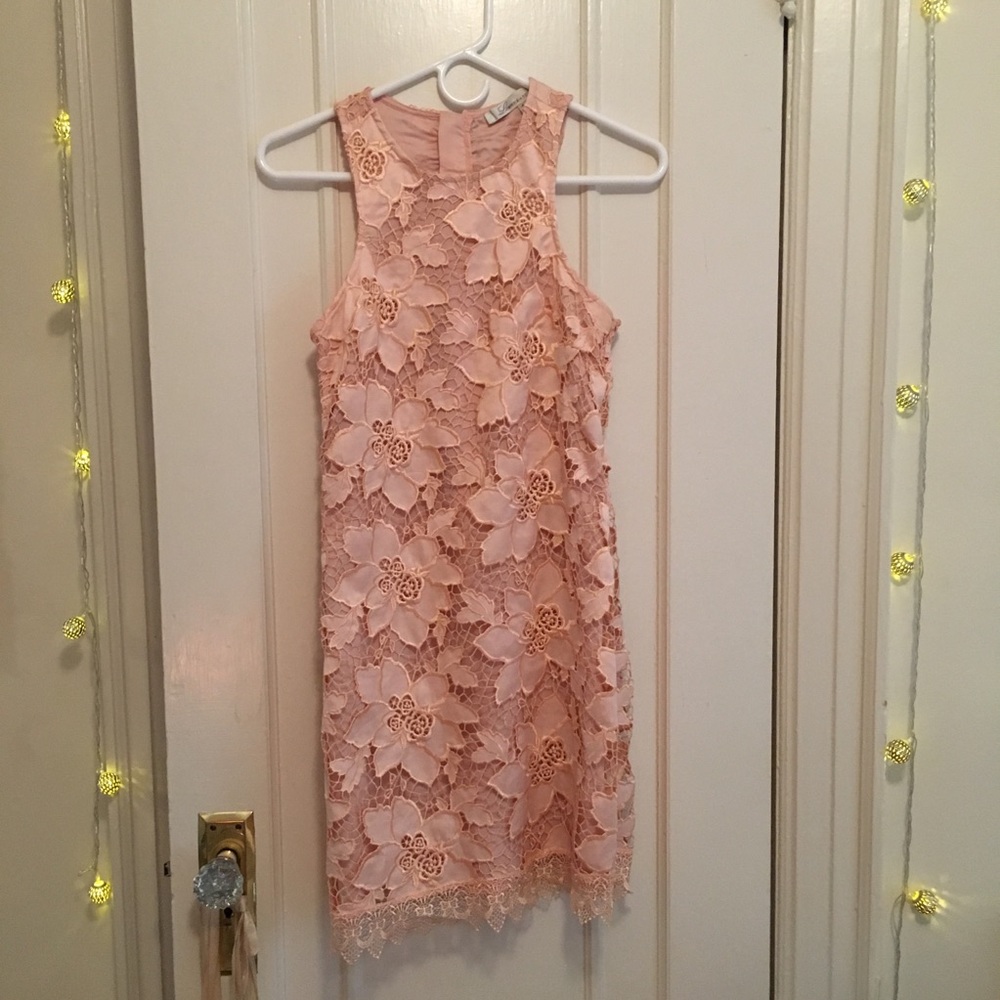 Lace sheath dress